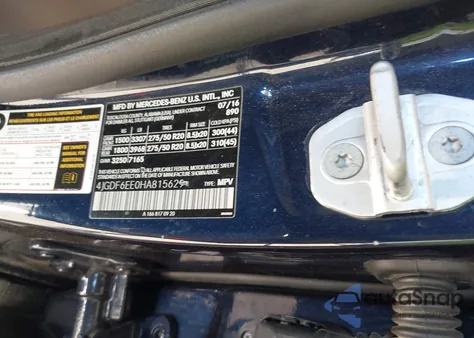 2017 Mercedes-Benz Gls 450 4Matic из США, поврежденный, VIN 4JGDF6EE0HA815629